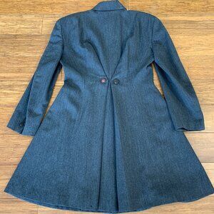 Tricot Comme des Garcons Womens Gray Wool Dressage-inspired Coat, late '80s